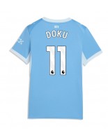 Manchester City Jeremy Doku #11 Domácí Dres pro Dámské 2026-27 Krátký Rukáv